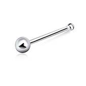 2mm Ball Shaped Bone Nose Stud Silver NSKD-62